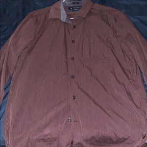 Maroon long sleeve dress shirt American eagle